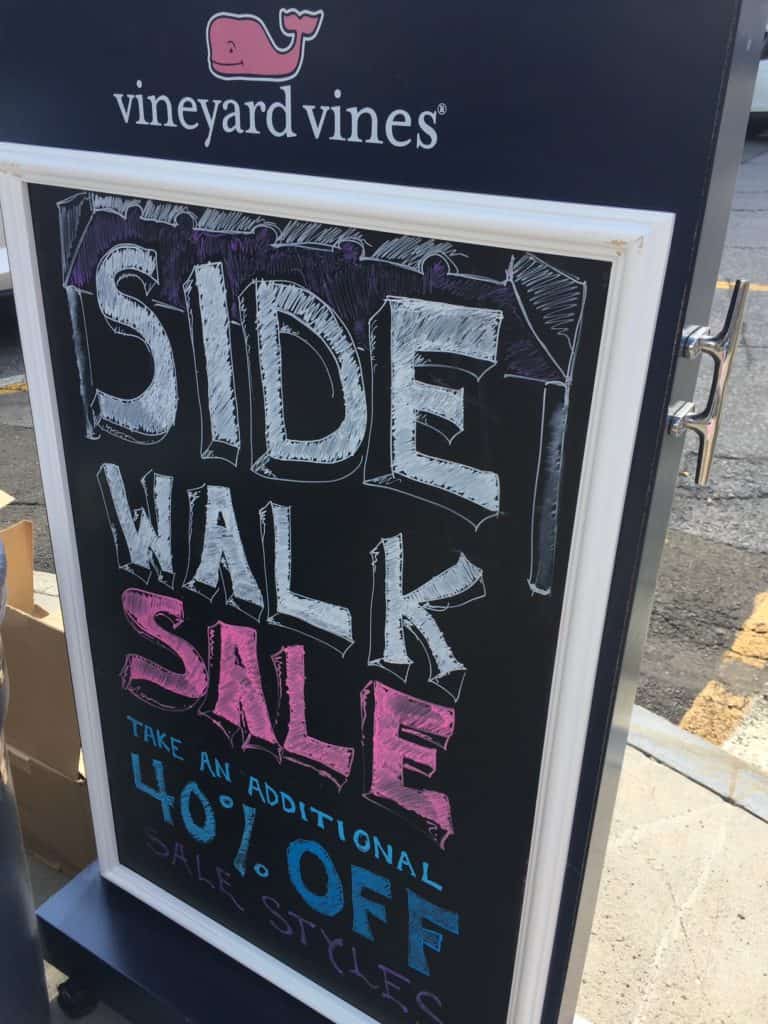 Greenwich, New Canaan and Westport Sidewalk Sales